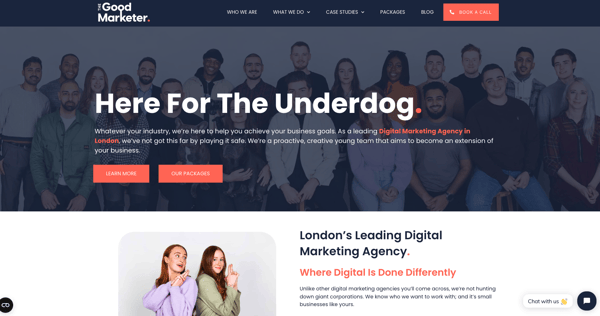 The Good Marketer homepage